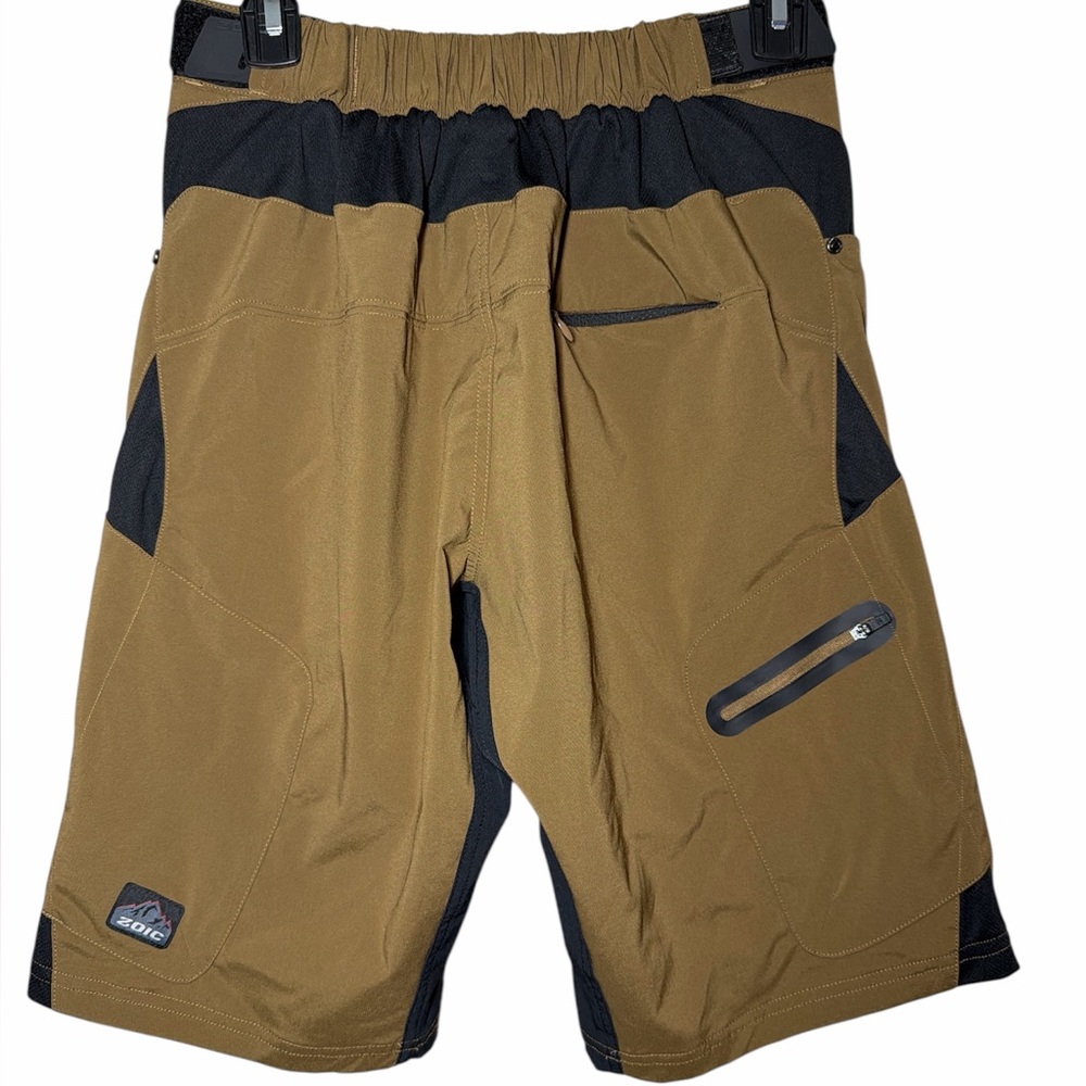 Zoic Men’s Ether Shorts‎ Tan Brown Black Small